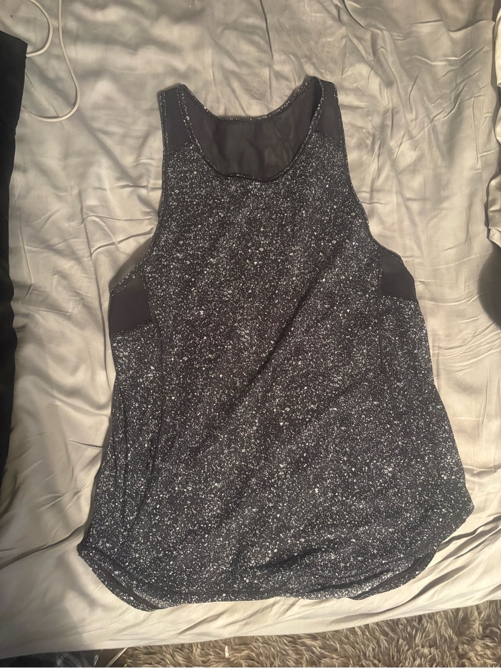 lululemon athletica Black Speckled Racerback Tank